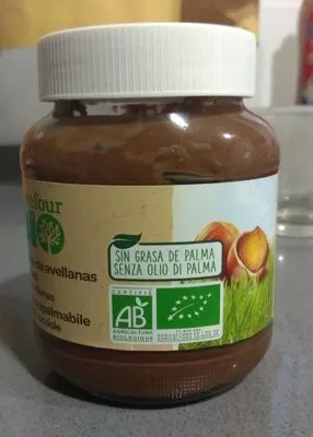 Crema de avellanas y cacao Carrefour bio 350 g, code 3560071232030