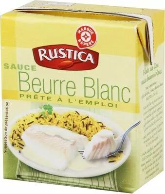 Sauce beurre blanc Marque repere,  Rustica 30 cl, code 3564700445518