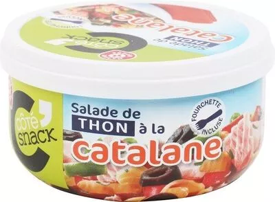 Salade catalane au thon Côté Snack, Marque Repère 250 g, code 3564700842331