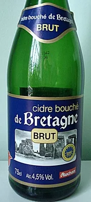 Cidre bouché de Bretagne Auchan 75 cl, code 3596710259090