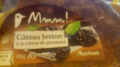 Gâteau Breton à la Crème de Pruneaux Mmm !, Auchan 400 g, code 3596710335404
