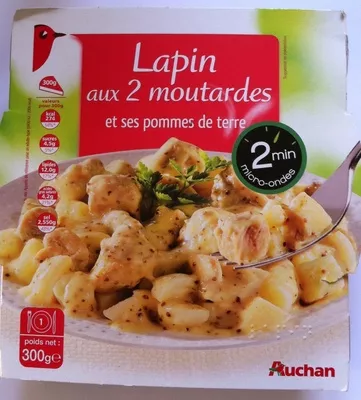Lapin aux deux moutardes et ses pommes de terre Auchan 300 g (1 personne), code 3596710340484