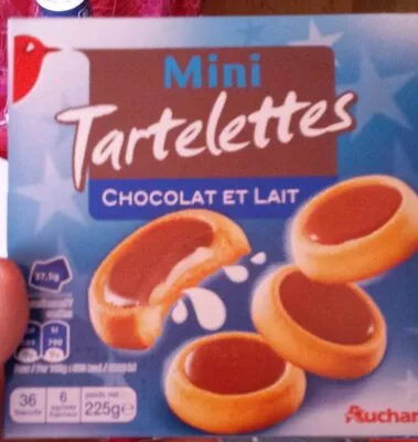 Mini Tartelettes Chocolat et Lait Auchan 225 g e, code 3596710384914