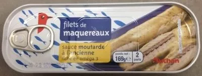 Filet De Maquereaux Sauce Mouratde A L'ancienne Auchan 169 g, code 3596710402038
