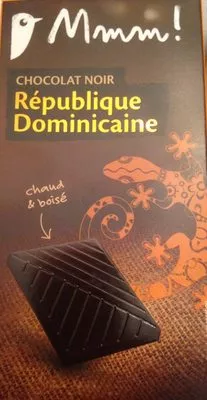Chocolat Noir République Dominicaine Mmm!, Auchan 80 g, code 3596710431427