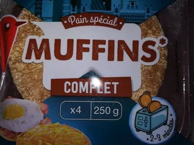 Muffin complet Auchan 250 g e, code 3596710435821