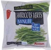 Les Natures - Haricots Verts Minute Auchan 750 g, code 3596710442683