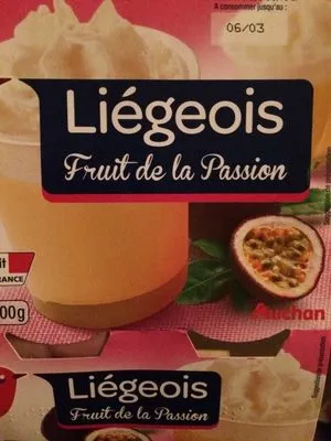Liégeois fruits de la passion Auchan 400 g, code 3596710444304