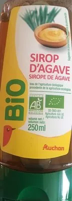 Sirop d'agave Auchan 250 ml, code 3596710446292