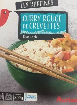 Curry rouge de crevettes Auchan 300 g, code 3596710449408