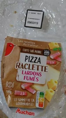 Pizza Raclette Lardons 180g Auchan Auchan 180 g, code 3596710462667
