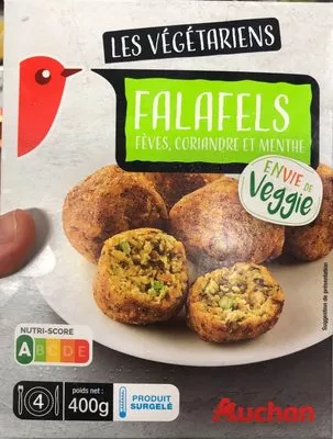 Les végétariens - Falafels fèves, coriandre et menthe Auchan 400 g, code 3596710464524