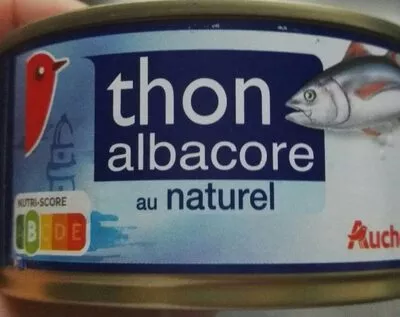 Thon albacore au naturel Auchan , code 3596710474387