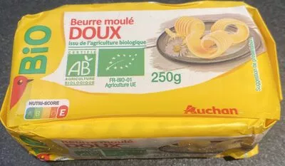 Beurre moulé Doux Auchan bio 250 g, code 3598710464511