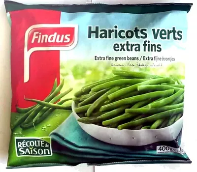 Haricots verts extra fins Findus 400 g, code 3599740008645