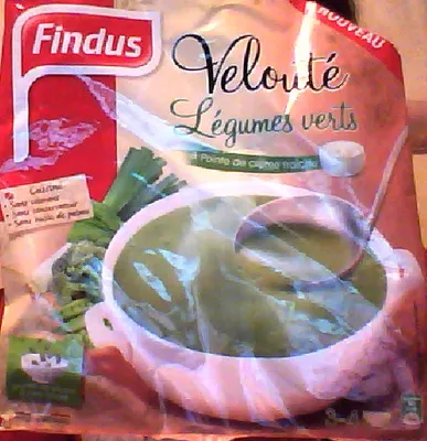 Velouté légumes verts et pointe de crème fraîche Findus 900 g, code 3599740009567
