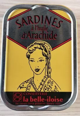 Sardines à l'huile d'arachide LA BELLE ILOISE 115 g, code 3660088100039