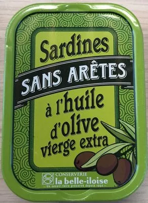 Sardines sans arêtes à l'huile d'olive vierge extra La belle iloise, La Belle-Iloise 125 g, code 3660088100145