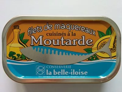Filets de maquereaux à la moutarde La belle iloise 112,5 g, code 3660088101357