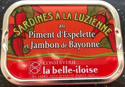 Sardines à la luzienne au piment d'Espelette La belle iloise 115g, code 3660088101531