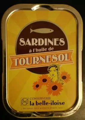 Sardines à l'huile de tournesol La belle iloise , code 3660088101555