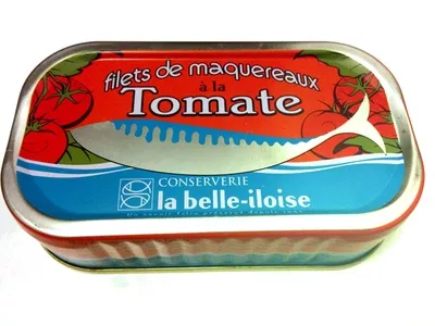 Filets de maquereaux à la tomate La Belle-Iloise 112,5 g, code 3660088101593