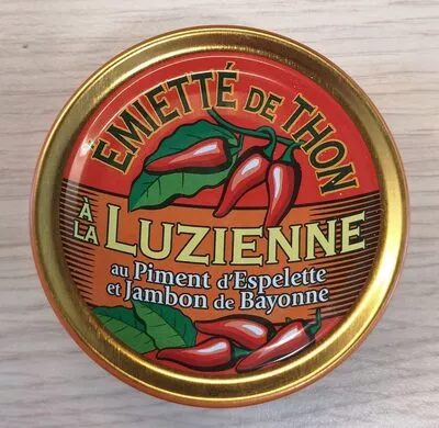 Emietté de thon à la Luzienne (Piment d’Espelette, jambon de Bayonne) La belle-iloise 80 g, code 3660088101838