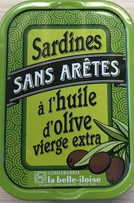 Sardines sans arêtes à l’huile d’olive La Belle-Iloise 115 g, code 3660088110779