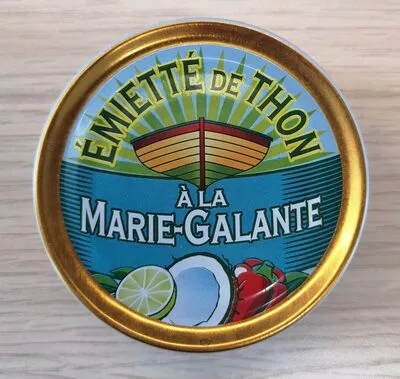 Emietté de thon à la Marie-Galante (noix de coco, citron vert) La belle-iloise 80 g, code 3660088111172