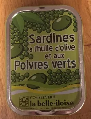 Sardines à l’huile d’olive et aux poivres verts La belle-iloise, La Belle Iloise 115 g, code 3660088112650