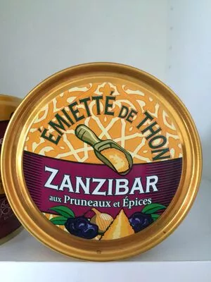 Émietté de thon Zanzibar aux pruneaux et épices La belle-iloise 160 g, code 3660088112773