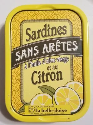 Sardines sans arêtes à l'huile d'olive vierge et au citron La belle-iloise , code 3660088126244