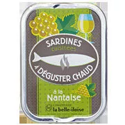 Sardines cuisinées à déguster chaud à la Nantaise La Belle-Iloise 115 g, code 3660088139114