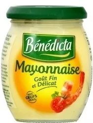 Mayonnaise  petit pot Bénédicta, Heinz 235 g, code 3660603000202