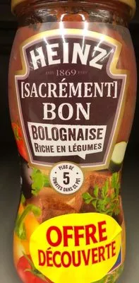 Bolognaise riche en legume Heinz , code 3660603080693