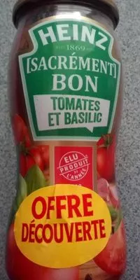 Heinz [Sacrement] bon Tomates et Basilic Heinz , code 3660603080761