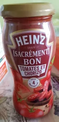 Tomates et chorizo Heinz , code 3660603081287