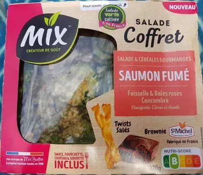 Salade saumon fumé MIX 320g, code 3700009265321