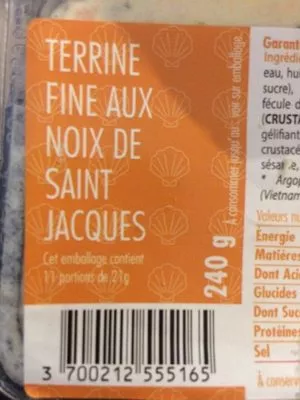 Terrine Noix de Saint Jacques  , code 3700212555165