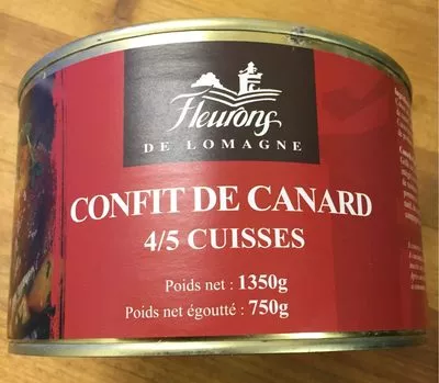 Confit de Canard Fleurons De Lomagne 750 g, code 3700428419299