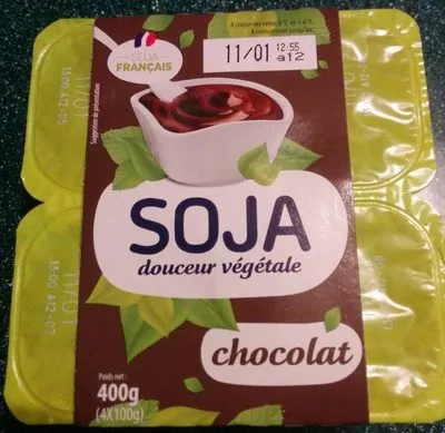Soja douceur végétale chocolat Soja 400 g (4 * 100 g), code 3701002400405