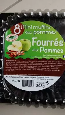 Mini muffins aux pommes Les Délices des 7 Vallées 208 g, code 3760008856463