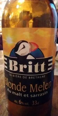 Britt Bière de Bretagne Melen au malt et sarrasin (6%) Britt 33 cl, code 3760010130315