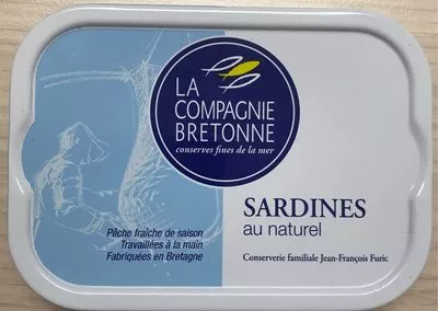 Sardines au naturel La compagnie Bretonne 115 gr, code 3760020065188