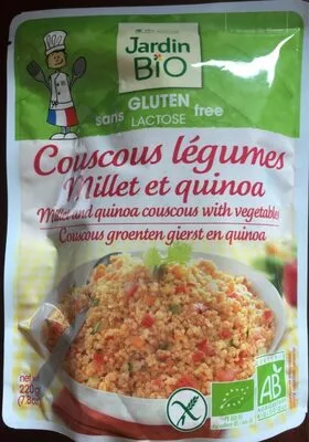 Coucous légumes millet et quinoa Jardin Bio 220g, code 3760020508203