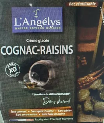 Crème glacée Cognac-Raisins L'Angélys 500 g, code 3760039982001