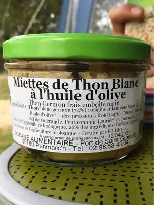 Miettes de thon blanc a l'huile d'olive  , code 3760054302129
