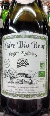 Cidre Bio Brut (5%) Vergers Réginéens 75 cl, code 3760054956063