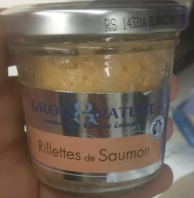 Rillettes de saumon Groix & Nature 100 g, code 3760056410587