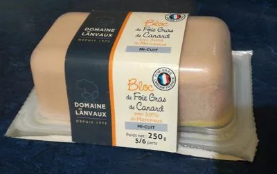 Bloc de foie gras de canard Domaine de Lanvaux 250 g, code 3760067667253